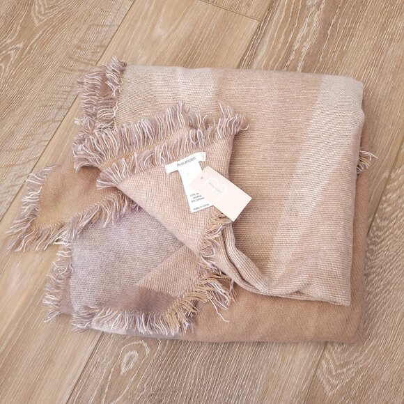 Maurices Accessories - Maurices NWT Plaid Blanket Scarf - Tan & Taupe - Cozy & Stylish